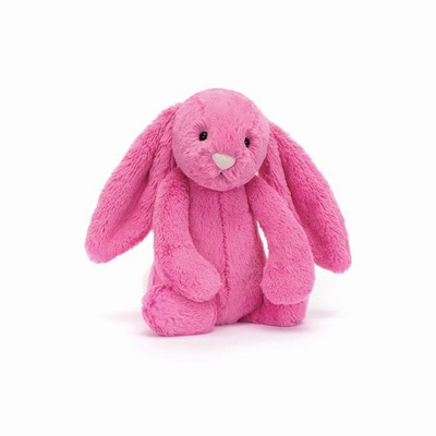 Jellycat Bashful Hot Pink Bunnies New Zealand | VXFQI5370